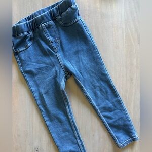 H&M - 2T girls denim leggings